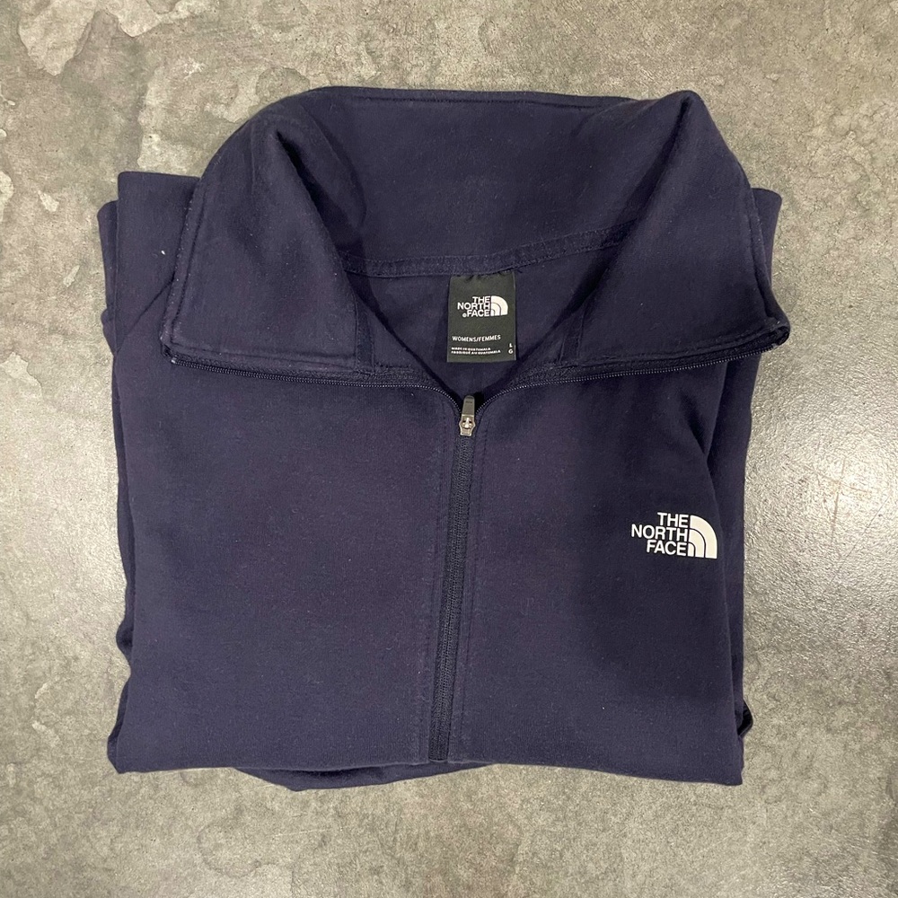 NorthFace Navy Blue Quarter Zip Crewneck